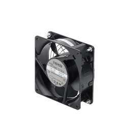 Ventilador Axial Compacto, de 4 Pulgadas, 49 CFM, 115 Vca, De Acero, Color Negro