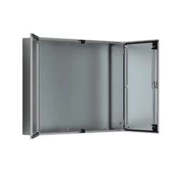 Gabinete de Doble Puerta, 1200 x 1200 x 400 mm, de Acero Inoxidable, Cepillado. Protección NEMA 12, IP55, IK10