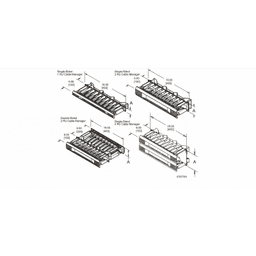 Organizador de Cables Horizontal CableTek, Doble (Frontal y Posterior), Para Rack de 19in, 2 UR