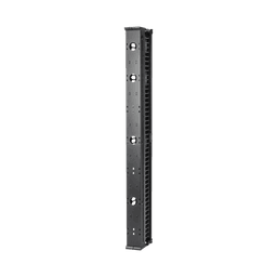 Organizador Vertical CableTek, Doble (Frontal y Posterior), Para Rack Abierto de 45 Unidades, 6 in de Ancho, Color Negro