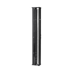 Organizador Vertical CableTek, Doble (Frontal y Posterior), Para Rack Abierto de 45 Unidades, 6 in de Ancho, Color Negro