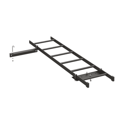 Kit de Conexión de Rack a Pared, Con Escalerilla de 1.3 m de Largo y 12 in de Ancho, de Acero, Color Negro