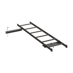 Kit de Conexión de Rack a Pared, Con Escalerilla de 1.3 m de Largo y 12 in de Ancho, de Acero, Color Negro