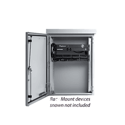 Gabinete Para Exterior OSP ComLine de 12 UR, 600 mm de Ancho, 500 mm de Profundidad De Aluminio, Color Gris Claro Con Protección NEMA 4/12/4X/3/3R; IP66