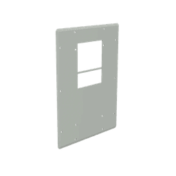 Placa Adaptadora de Aluminio con Corte para Aire Acondicionado T15, Gabinetes ComLine OSP, 506 x 381mm Con Junta de Espuma y Hardware Inoxidable