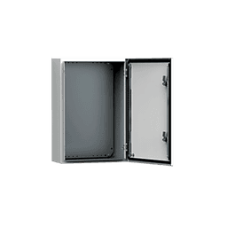 Gabinete de Uso Exterior MAS 500 x 400 x 210 mm NEMA 4/12/13; IP66; IK10 de Acero Dulce 1.5 mm con Platina de Montaje Incluida Color Gris Claro