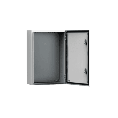 Gabinete de Uso Exterior MAS 700 x 500 x 210 mm NEMA 4/12/13; IP66; IK10 de Acero Dulce 1.5 mm con Platina de Montaje Incluida Color Gris Claro