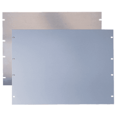 Tapa Ciega Para Rack Estándar de 19in, Plano, de Acero, 2 UR, Color Gris