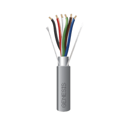 Bobina de 152 Metros de Cable / 6 x 22 AWG BLINDADO / Color Gris / Para Aplicaciones de Audio, Seguridad y Control