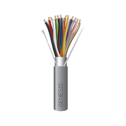 Bobina de 305 Metros / Cable de Cobre / 12 x 22 AWG / Tipo CMR CL3R FPLR /Para Interior / Color Gris / Para Aplicaciones de Alarmas de Intrusión y Automatización