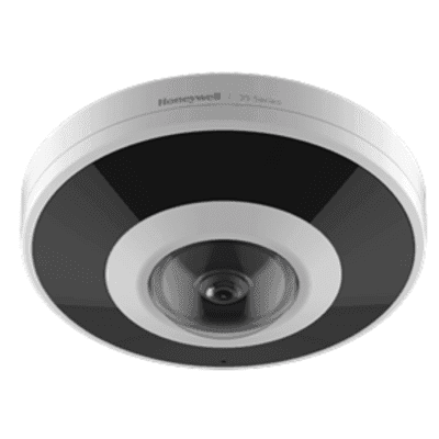 Cámara Fisheye 35 Series 6MP / 12MP / Visión 180° / WDR 120 dB / IR 20 mts / IP67 IK10 / H.265 HEVC / Audio Bidireccional / Análisis de Video / Compatibilidad ONVIF / PoE