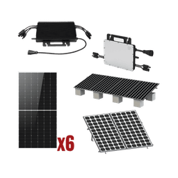 Kit Solar Interconexion  / 3kW  220Vca / Microinversores HOYMILES / Montaje Incluido  