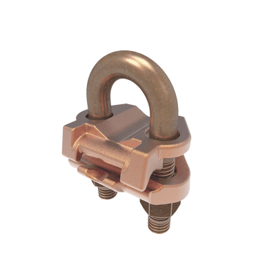 Conector Mecánico para Cable Calibre 2/0 AWG a 250 KCMIL / Paralelo o 90° a Tubo de 3/8" o Varilla de 5/8" - 3/4".