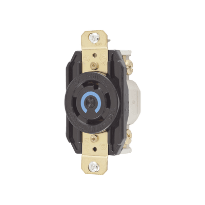 Receptáculo con Bloqueo de Media Vuelta Industrial 30 A 250 V CA / 3 Polos 4 Hilos / Nema L15-30R.