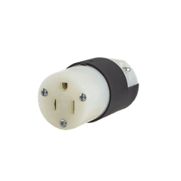 Conector Entrada Recta/ 15A 125V/ 2 Polos 3 Hilos/ Nema 5-15R/ Grado Industrial- Comercial.