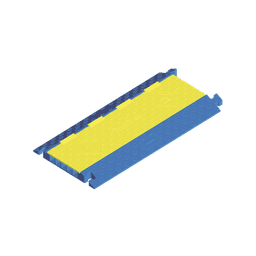 Protector para cables de 5 canales Truk Trak / Dimensiones 914 x 508 x 58.6 mm / Color Azul y Amarillo.