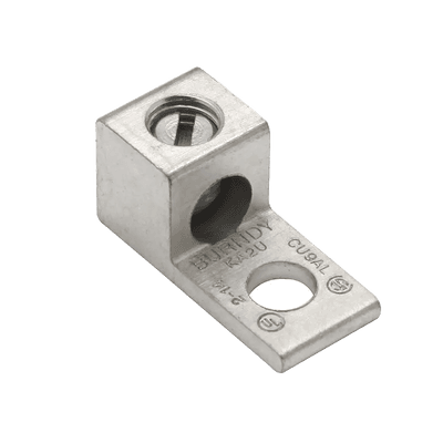 Terminal Universal de Aluminio/ 1 Orificio para Calibre  14- 6 AWG / Perno de 1/4" / AL-CU Estañado.