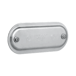 Tapa de Aluminio para Condulet Ovalada de 1".
