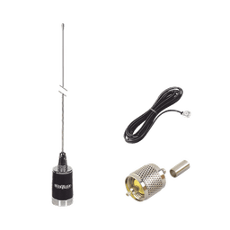 kit de antena móvil de 3dB de Ganancia  en VHF 148-174 MHZ, Incluye LMG150 + CHMB + RFU505