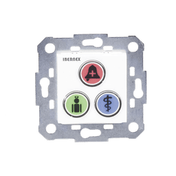 Modulo de 3 Botones iluminados / Alarma / Cancelar y Código Azul / BUS RS485 / Compatible con NX0019/B, NX1021 Y NX0015