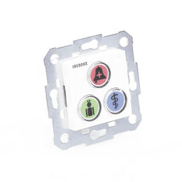 Modulo de 3 Botones iluminados / Alarma / Cancelar y Código Azul / BUS RS485 / Compatible con NX0019/B, NX1021 Y NX0015