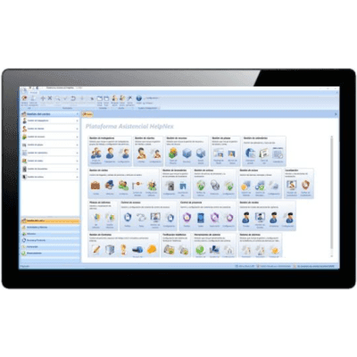 Pantalla Táctil / 21.5" / Windows 10 / IP65 / 4 USB / HDMI / VGA / RS-232 / Wi-Fi / Helpnex / Montaje Panel y VESA