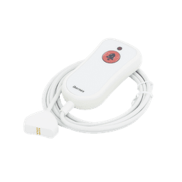 Pulsador de Cama / Antibacteriano / Botón de Alarma 20 mm / IP67 / Cable 2 m Resistente al Fuego / Braille SOS