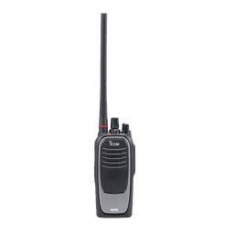 Radio digital NXDN sin pantalla en la banda de UHF, rango de frecuencia 380-470MHz, sumergible IP67, con encriptación DES, GPS,  bluethooth, grabador de voz, 32 canales.  Batería, cargador, antena y clip incluidos.