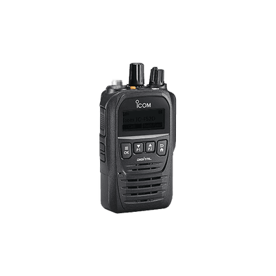 Radio digital NXDN con pantalla, en banda de UHF, rango de frecuencia 400-470MHz, con 512 canales, sumergible IP67, bluethooth, grabador de voz.