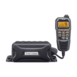 Radio Móvil Marino, 25W, Tx:156.025-157.425MHz, Rx:156.050-163.275MHz, compatible con el sistema Marine Comander, canales CAN,USA,INT, cuenta con opción de GPS incluye microfono.