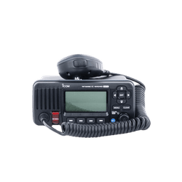 Radio VHF Móvil Marino, Función de cancelación de ruido, GPS interconstruido, Salida de potencia de 10W, Bocina Manual, Elimina Residuos de Agua de la Bocina, IPX7 Sumergible, Color Negro.