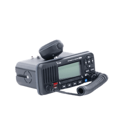 Radio VHF Móvil Marino, Función de cancelación de ruido, GPS interconstruido, Salida de potencia de 10W, Bocina Manual, Elimina Residuos de Agua de la Bocina, IPX7 Sumergible, Color Negro.