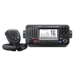 Radio VHF Móvil Marino, Función de cancelación de ruido, GPS interconstruido, Salida de potencia de 10W, Bocina Manual, Elimina Residuos de Agua de la Bocina, IPX7 Sumergible, Color Negro.