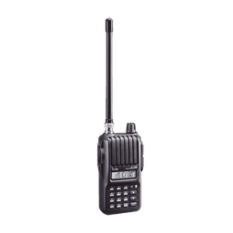 Radio portátil VHF para aficionados, 5W, 207 canales, 700mW de audio. Tx: 144-148 MHz, Rx: 136-174MHz. Batería BP-264 (1400 mAh, Ni-MH). Incluye batería, antena, cargador y clip. 