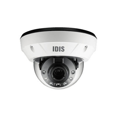 Domo IP 8MP | Varifocal MOTORIZADO | IK10/IP67 |  IR 40 m | Entrada/Salida de Alarma | POE | ICR Dia/Noche | MicroSD Hasta 256 GB | Videoanaliticos Integrados | Cumple con NDAA