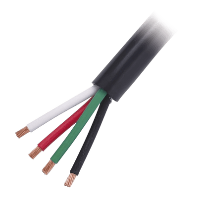 Cable Eléctrico de Uso Rudo 4 Hilos Calibre 14 AWG, Hasta 600 V. Rollo de 100 m.