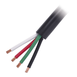 Cable Eléctrico de Uso Rudo 4 Hilos Calibre 14 AWG, Hasta 600 V. Rollo de 100 m.