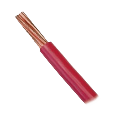 Cable 10 awg  color rojo,Conductor de cobre suave cableado. Aislamiento de PVC, auto extinguible. (Venta por Metro)