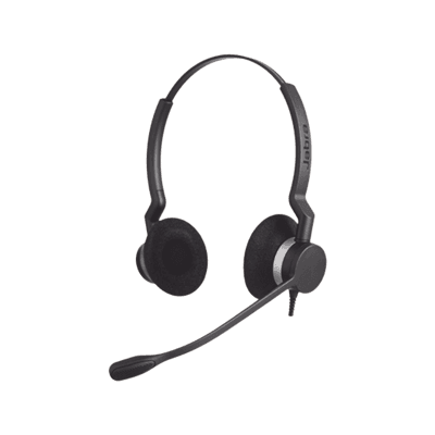 Jabra Biz 2300 Duo con cable Quick Disconnect de alta durabilidad (2309-820-105)