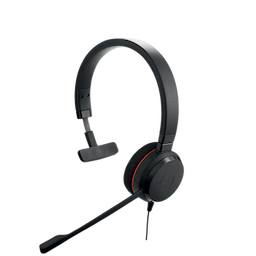 Jabra Evolve 20 Mono con conexión USB, micrófono con cancelación de ruido de última generación, configuración Plug and Play, Certificación Microsoft Teams (4993-823-109) 