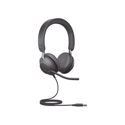 Jabra Jabra Evolve 2 40SE, Auricular stereo versión MS con aislamiento de ruido, conexión USB-A y indicador de ocupado (Busylight) (24189-999-999) 