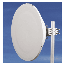 Antena direccional Alto Rendimiento / Parábola profunda para mayor aislamiento al ruido /4 ft / Guía de onda  para radio B5x y C5x / Ganancia de 35 dBi / Soporte de acero inoxidable / Polaridad en 90 ° y 45 ° / Incluye montaje.