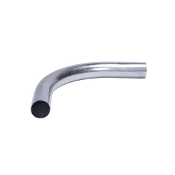 Curva/Codo de 90° de 1" (25mm) pared delgada galvanizado etiqueta verde