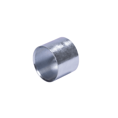 Cople 3/4" (19mm) con rosca galvanizado etiqueta amarilla