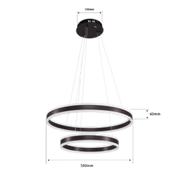Lámpara de Techo LED / Chips LED Ahorra Energía 80% / 110W / Flujo Luminoso 8,800 lm / Montaje Sobreponer / Interior IP20 / Vida Útil 50,000 h