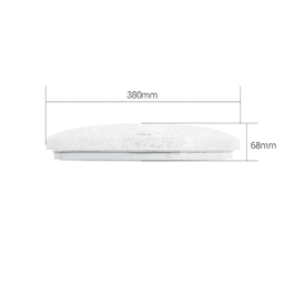Lámpara de Techo LED / 40W / 3000 Lúmenes / 3 Temperaturas de Color (2700K-6500K) / IP20 Interior / Vida Útil 50,000 Horas / Material Aluminio y PC / Base Sobreponer
