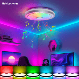 Luminario LED de 40W / 3000 Lúmenes / Ø 490mm x 66mm / Voltaje 85-265V / Temperatura Fría 6500K / Conexión Bluetooth / App iLink.