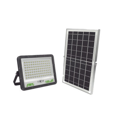 Reflector con Panel Solar 100 W /  Batería 3.2  V CD / T.C.C. 6 500 K / IP66.