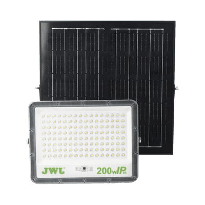 Reflector con Panel Solar 200 W /  Batería 3.2  V CD / T.C.C. 6 500 K / IP66.