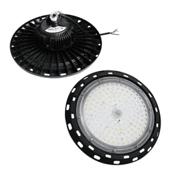 Campana Led Industrial UFO / 100 W / Suspendido / 85 - 265 V CA / Luz Fría 6500 K.